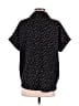 OAT 100% Polyester Polka Dots Black Short Sleeve Blouse Size S - photo 2