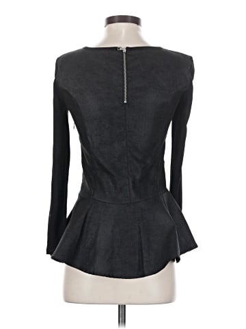 Red Saks Fifth Avenue Long Sleeve Top (view 2)