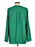 Pleione 100% Polyester Green Long Sleeve Blouse Size L - photo 2