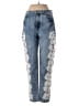 Forever 21 Floral Blue Jeans Size 26 waist - photo 1