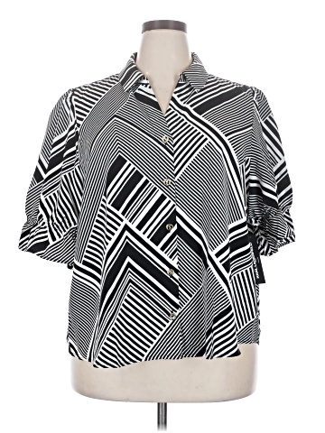 Karl Lagerfeld Paris 3/4 Sleeve Blouse (view 1)