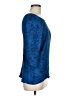 Just Female 100% Viscose Blue 3/4 Sleeve Top Size M (estimated) - photo 4