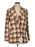 Ottod'Ame 100% Polyester Plaid Brown Blazer Size 2 - photo 1