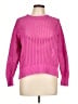 Gap 100% Cotton Solid Pink Pullover Sweater Size Lg Petite - photo 1