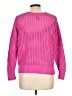 Gap 100% Cotton Solid Pink Pullover Sweater Size Lg Petite - photo 2