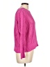 Gap 100% Cotton Solid Pink Pullover Sweater Size Lg Petite - photo 4