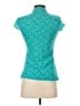 Metrostyle Teal Short Sleeve Blouse Size XS - photo 2