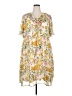 Ellos 100% Polyester Floral Yellow Casual Dress Size 22 - photo 1