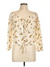 Jolt Yellow 3/4 Sleeve Blouse Size L - photo 1