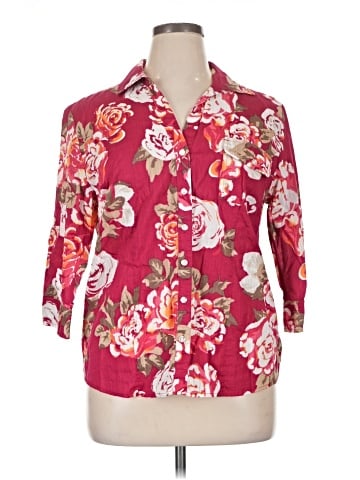 Karen Scott 3/4 Sleeve Blouse (view 1)