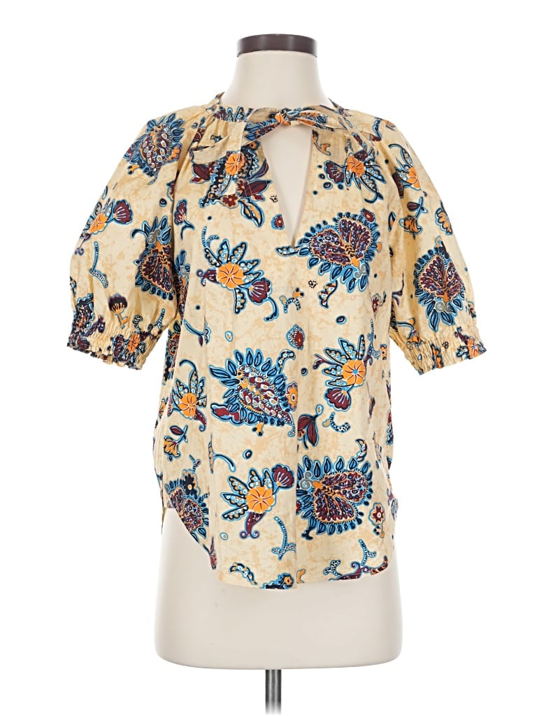 Pre-owned A.l.c 3/4 Sleeve T-shirt In Ivory