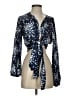 BCBGMAXAZRIA 100% Polyester Blue 3/4 Sleeve Blouse Size S - photo 1