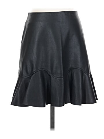 Rebecca Taylor Faux Leather Skirt (view 1)