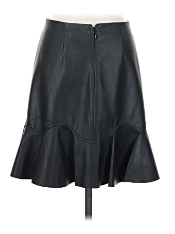 Rebecca Taylor Faux Leather Skirt (view 2)