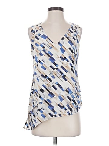 White House Black Market Sleeveless Silk Top (view 1)