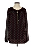 MICHAEL Michael Kors 100% Polyester Burgundy Long Sleeve Henley Size S - photo 1