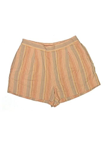 Madewell Clean Pull-On Shorts in Herringbone Stripe (view 1)