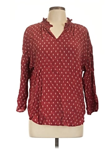 Amour Vert 3/4 Sleeve Silk Top (view 1)