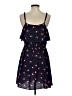 Elle 100% Polyester Hearts Blue Casual Dress Size S - photo 2