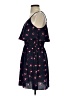 Elle 100% Polyester Hearts Blue Casual Dress Size S - photo 5