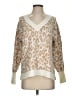 Ann Taylor LOFT Animal Print Ivory Pullover Sweater Size S - photo 1