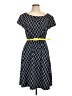 Connected Apparel Argyle Blue Casual Dress Size 12 - photo 1