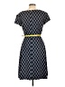 Connected Apparel Argyle Blue Casual Dress Size 12 - photo 2