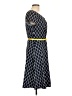 Connected Apparel Argyle Blue Casual Dress Size 12 - photo 4