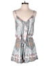 Lavender Brown 100% Rayon Paisley Teal Romper Size S - photo 1