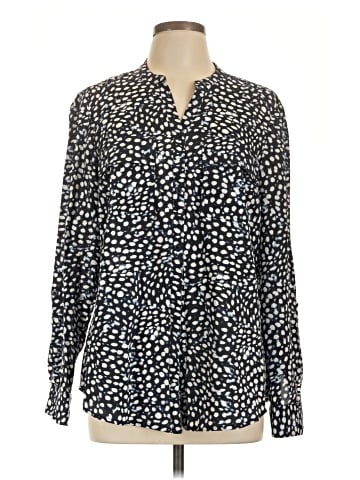 Jones New York Signature Long Sleeve Blouse (view 1)