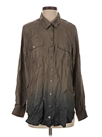 Isda & Co Long Sleeve Silk Top (view 1)