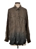 Isda & Co 100% Silk Gray Long Sleeve Silk Top Size S - photo 1