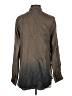 Isda & Co 100% Silk Gray Long Sleeve Silk Top Size S - photo 2