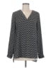 Pleione 100% Polyester Black Long Sleeve Blouse Size M - photo 1