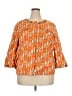 MULTIPLES Print Orange Jacket Size 3X - photo 1