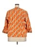 MULTIPLES Print Orange Jacket Size 3X - photo 2