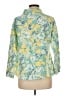 Talbots Outlet 100% Cotton Print Green Raincoat Size M - photo 2