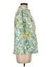 Talbots Outlet 100% Cotton Print Green Raincoat Size M - photo 4