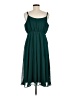 Torrid 100% Polyester Solid Green Teal Cocktail Dress Size Med Plus (00) - photo 2
