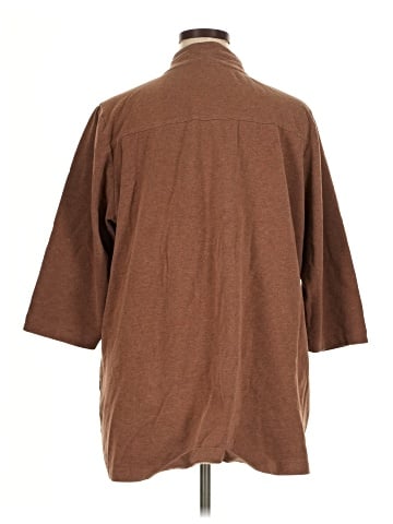 Cj Banks 3/4 Sleeve Button-Down Shirt (view 2)