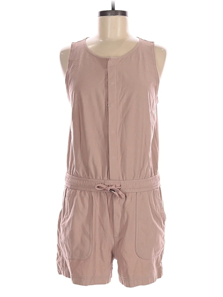 Pre-owned Athleta Romper In Tan
