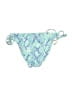 Freya Chevron-herringbone Blue Swimsuit Bottoms Size S - photo 2