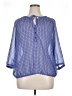 Gap Outlet Blue 3/4 Sleeve Blouse Size XL - photo 1
