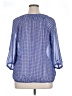 Gap Outlet Blue 3/4 Sleeve Blouse Size XL - photo 2