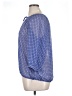 Gap Outlet Blue 3/4 Sleeve Blouse Size XL - photo 5