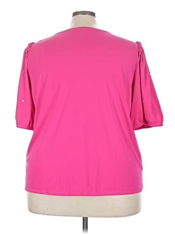 Karl Lagerfeld Paris Short Sleeve Top (view 2)