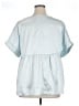 The ZigZag Stripe Silver Short Sleeve Blouse Size XL - photo 2