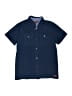 7 For All Mankind Solid Blue Short Sleeve Button-Down Shirt Size M (kids) - photo 1