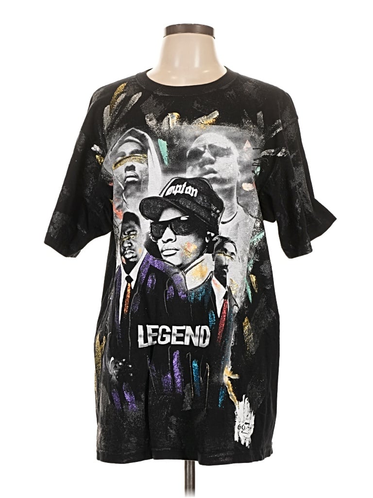 Pre-owned Assorted Brands Short Sleeve T-shirt In Black