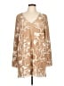 For The Republic 100% Polyester Tan Kimono Size L - photo 1